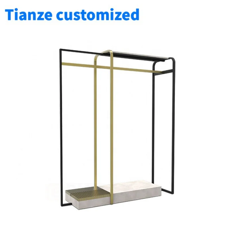 [Customized]Retail metal custom clothing display racks clothes display rack garment display stand sale