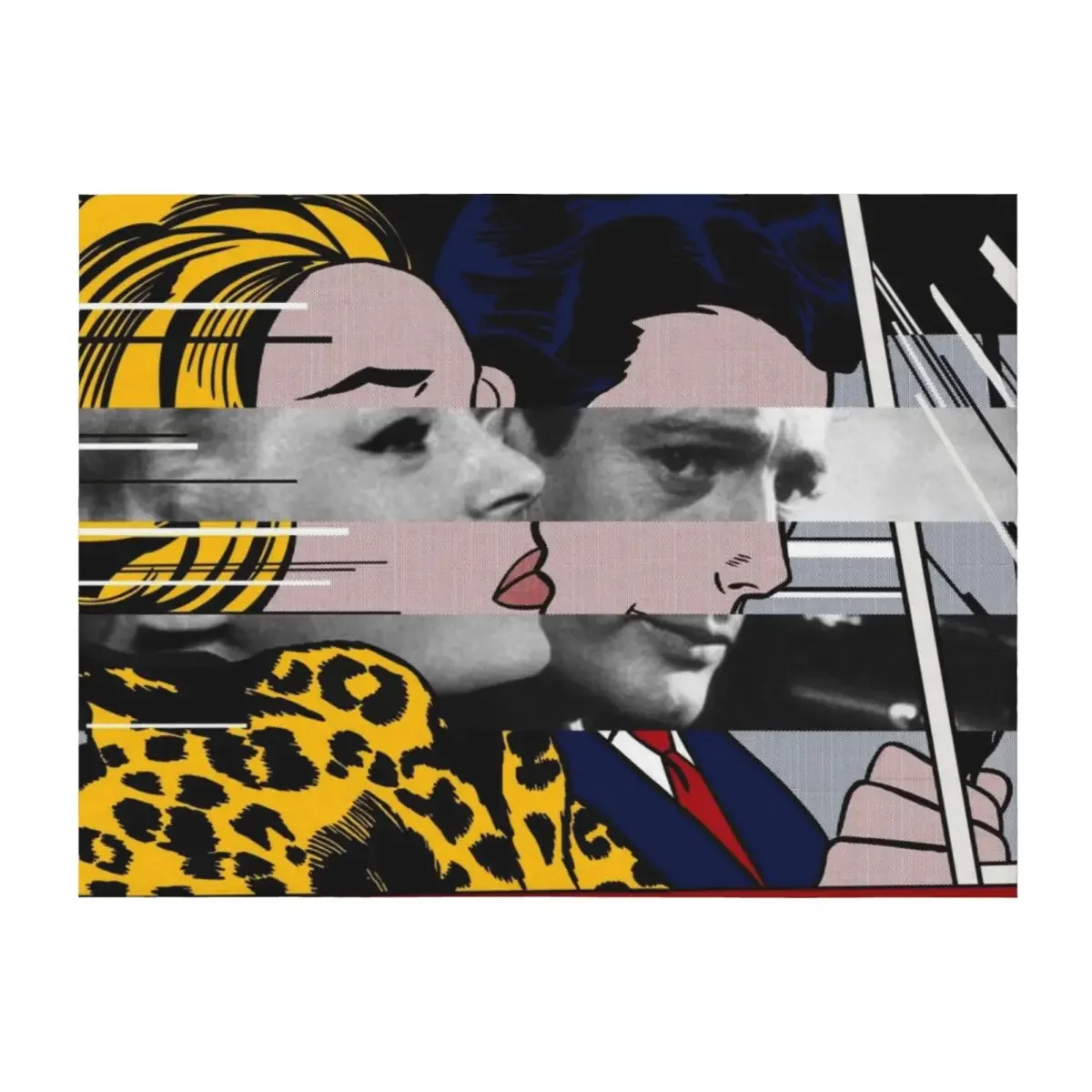 

LA DOLCE VITA - Pop Retro Collage, Mashup, Pop Art Wall Decoration Throw Blanket Plaid anime Softest Beach Blankets