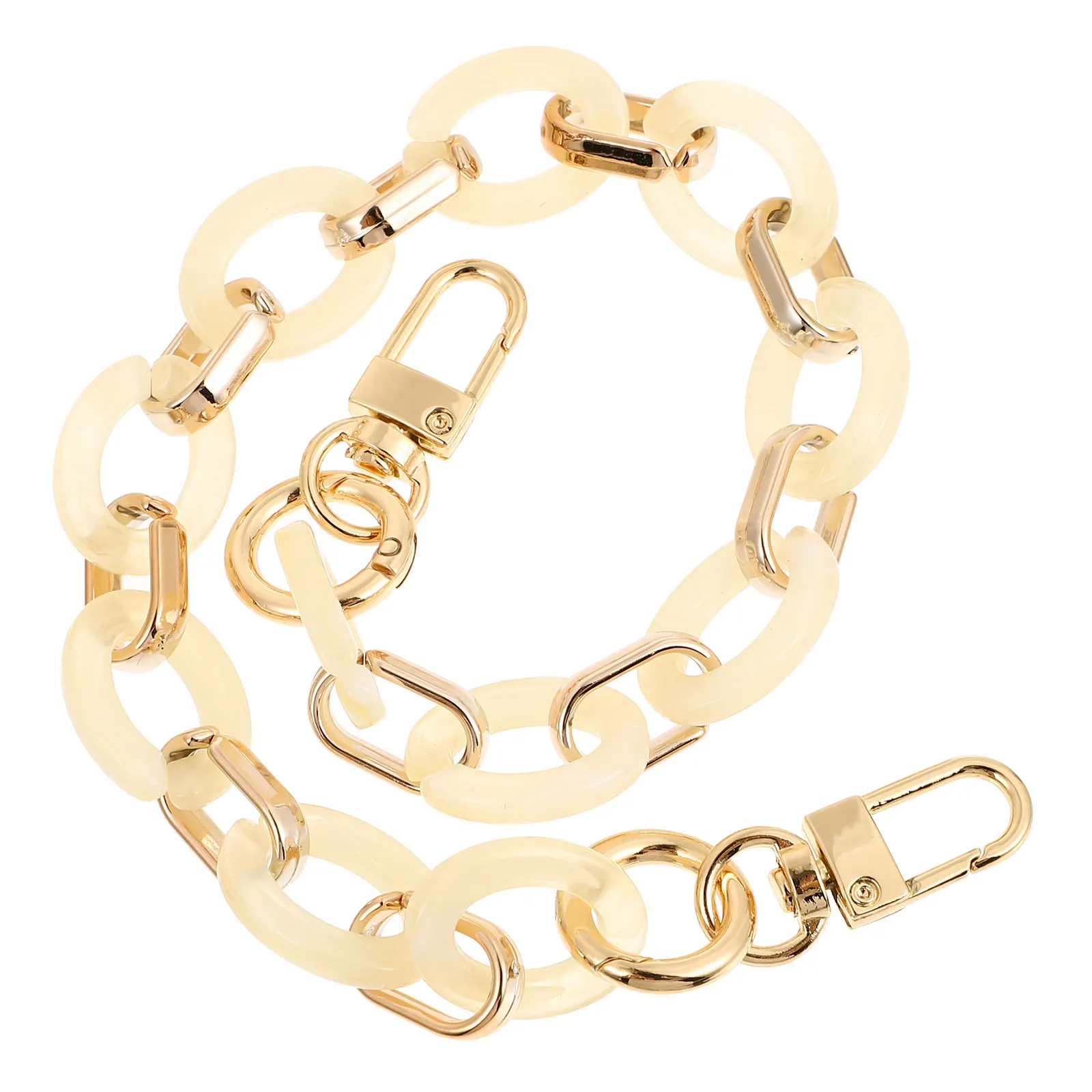 สายคล้องกระเป๋าเรซิ่นสีสันสดใส แฟชั่น น้ำหนักเบา ใช้ได้ทั้งแบบคลัทช์และสะพายไหล่ สำหรับใช้งานกลางแจ้ง อุปกรณ์เสริมกระเป๋าถือ ดีไซน์เก๋ ทันสมัย