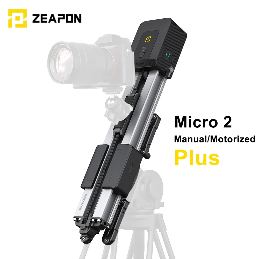 

Zeapon Micro 2 Plus Motorized/Manual Camera Slider Ultra Silent Motor Rail 56cm/22inch Camera Video Slider Macro Track