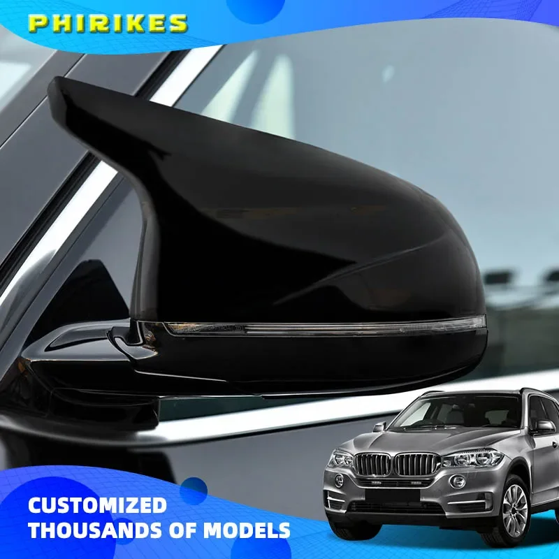 

For BMW F25 X3 F26 X4 F15 X5 F16 X6 Style Rearview Mirror Cover Add on Car Accessories 2X Side Wing Mirror Cover Caps