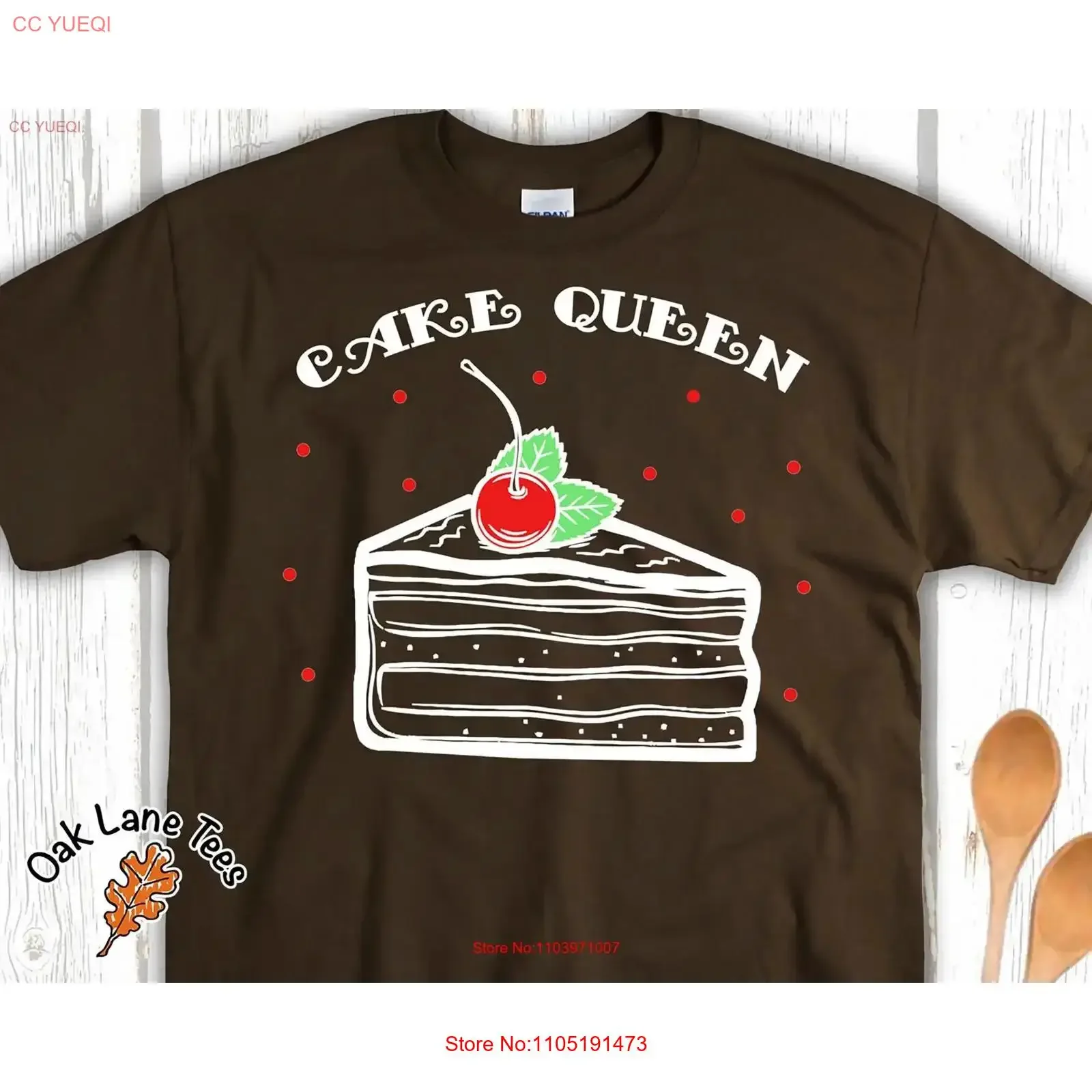 CAKE QUEEN UNISEX T Shirt Baking s Kitchen Bakery For Mom vintage Washed Stretched Top For Everyday Wear Slightly Unisex