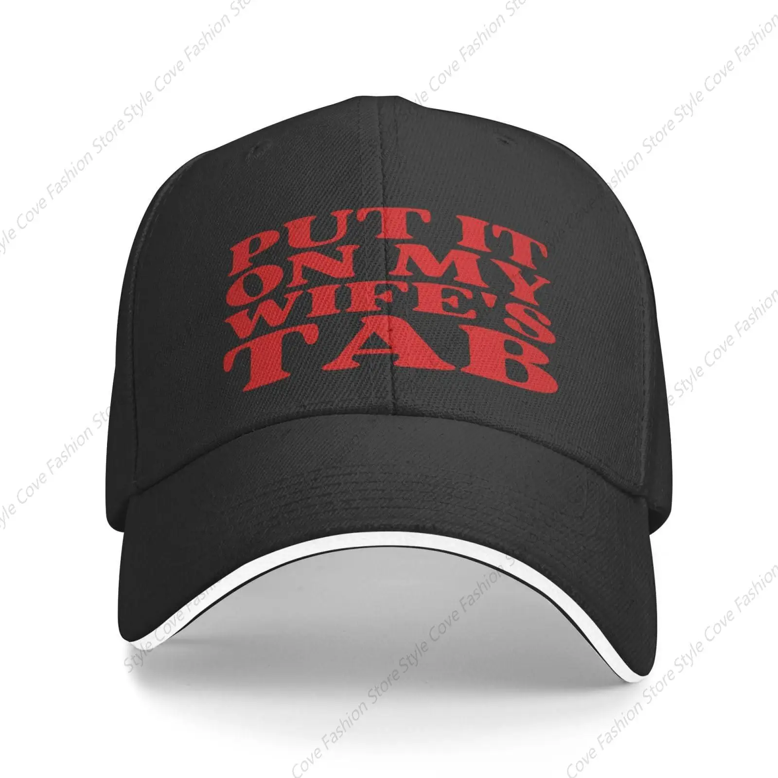 

Put It On My Wife's Tab Mother's Day Valentine's Day Hat Men Women Trucker Hat Gift Baseball Cap Breathable Four Seasons Hat