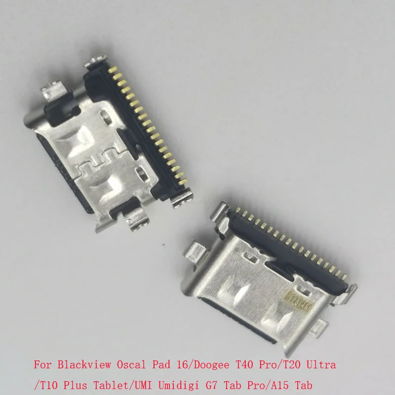 2-50Pcs Charging Connector Usb Charger Plug For Blackview Oscal Pad 16 Doogee T40 Pro T20 Ultra T10 Plus UMI Umidigi G7 A15 Tab