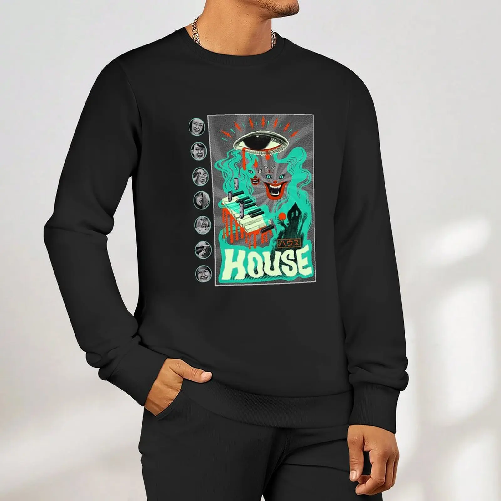 بلوفر Hausu ملابس الخريف الكورية ملابس الرجال ملابس الشتاء ملابس للرجال البلوز الذكور
