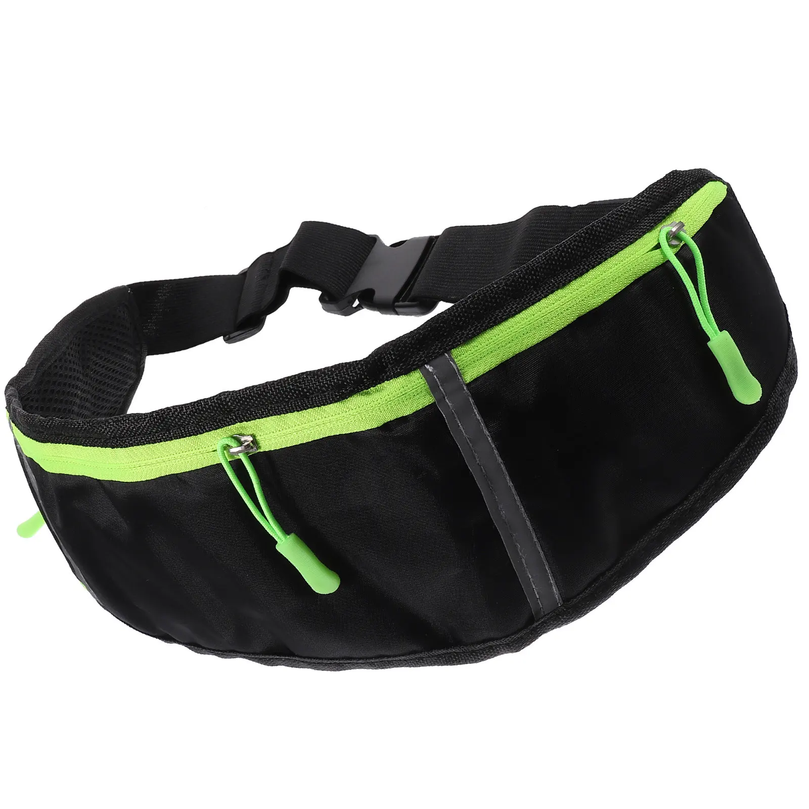 

Slim Running Waist Pack Reflective Strips Multi-Pocket Sports Waist Bag Adjustable Waterproof Outdoor Phone Bag for Men Women
