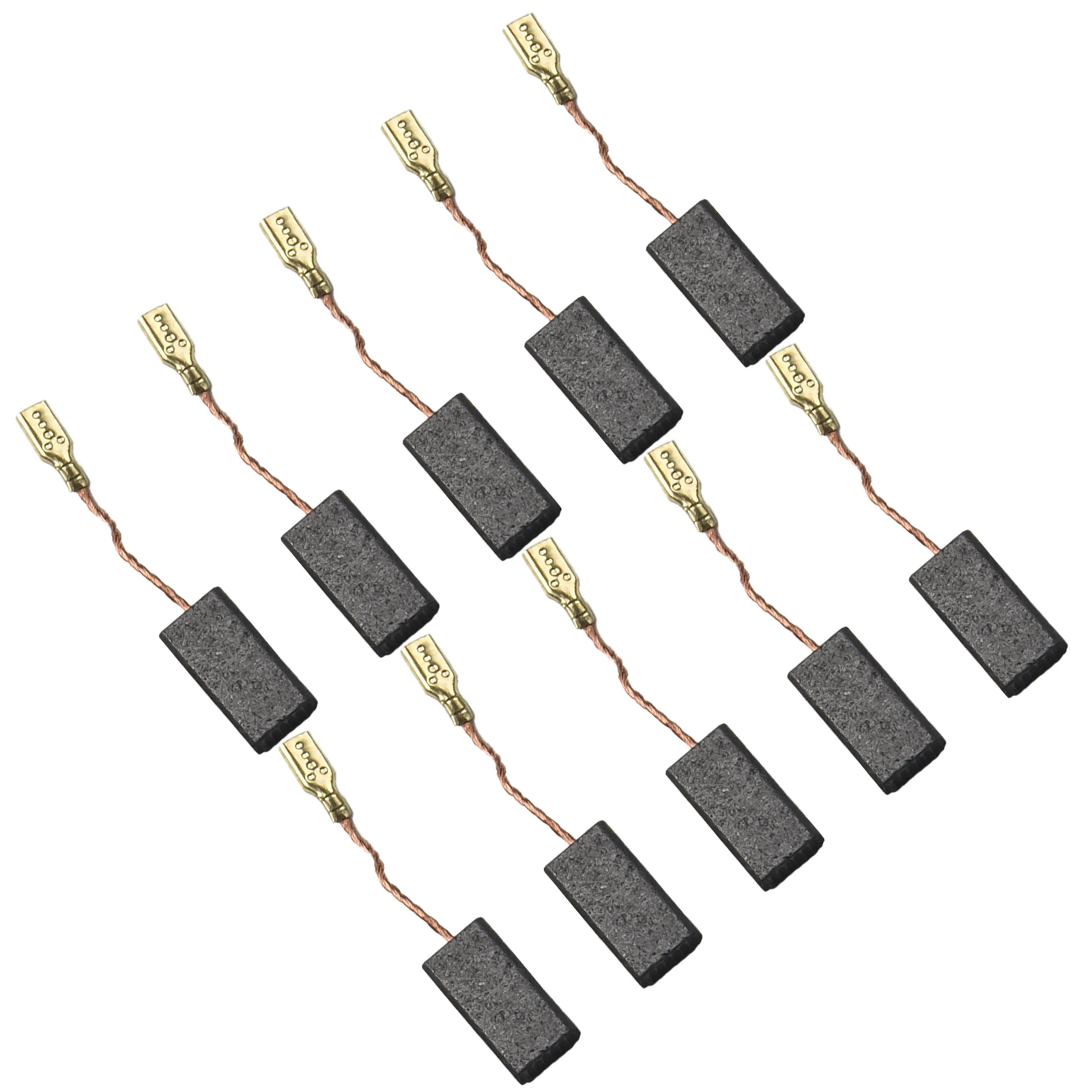 10 Uds herramienta eléctrica cepillo de carbón para amoladora angular Bosch taladro percutor eléctrico cepillos de grafito 15x8x5mm accesorios de herramientas