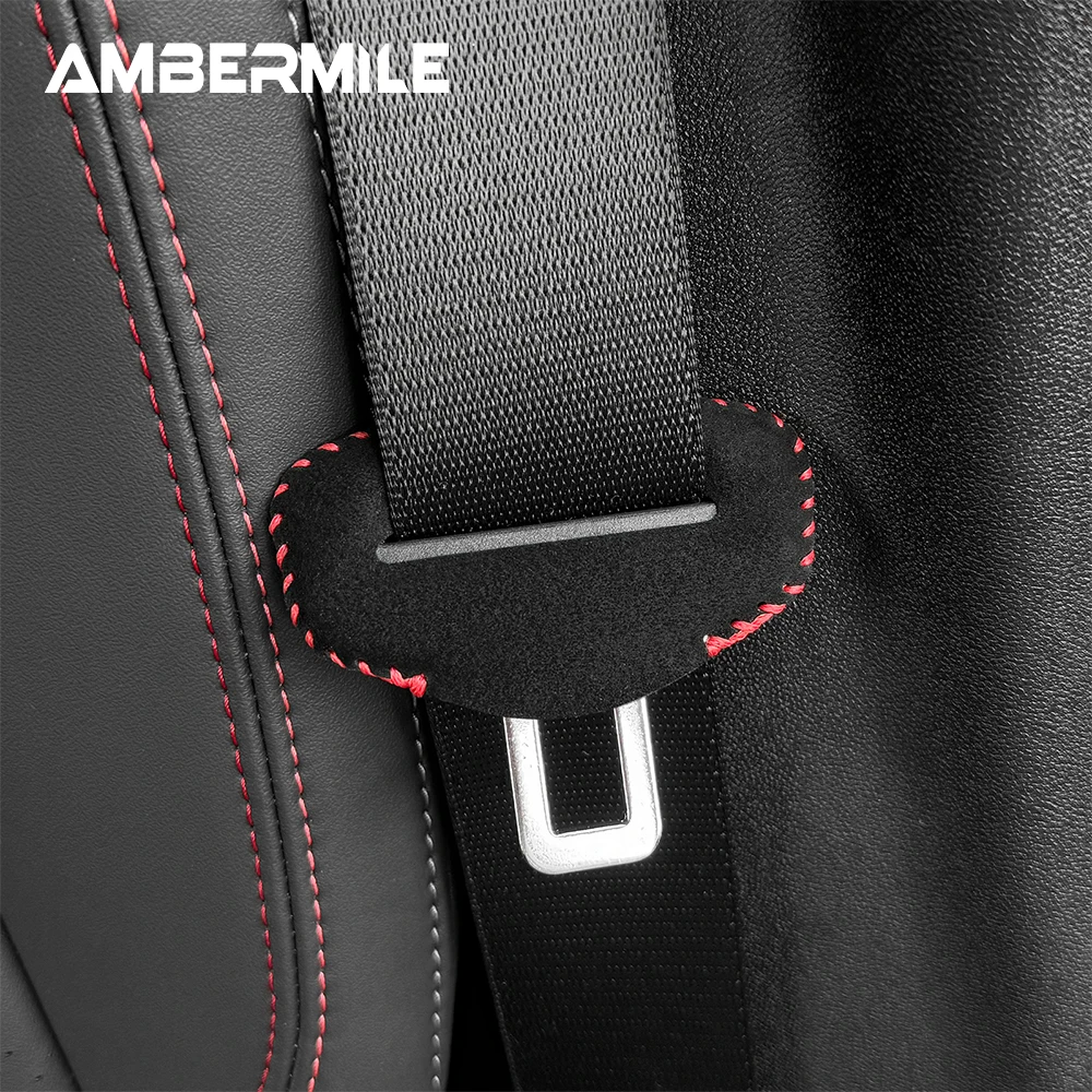 4pcs/set for Mini Cooper Countryman U25 2024 2025 Seat Belt Buckle Protective Cover Interior Modified Safety Decal Car Styling
