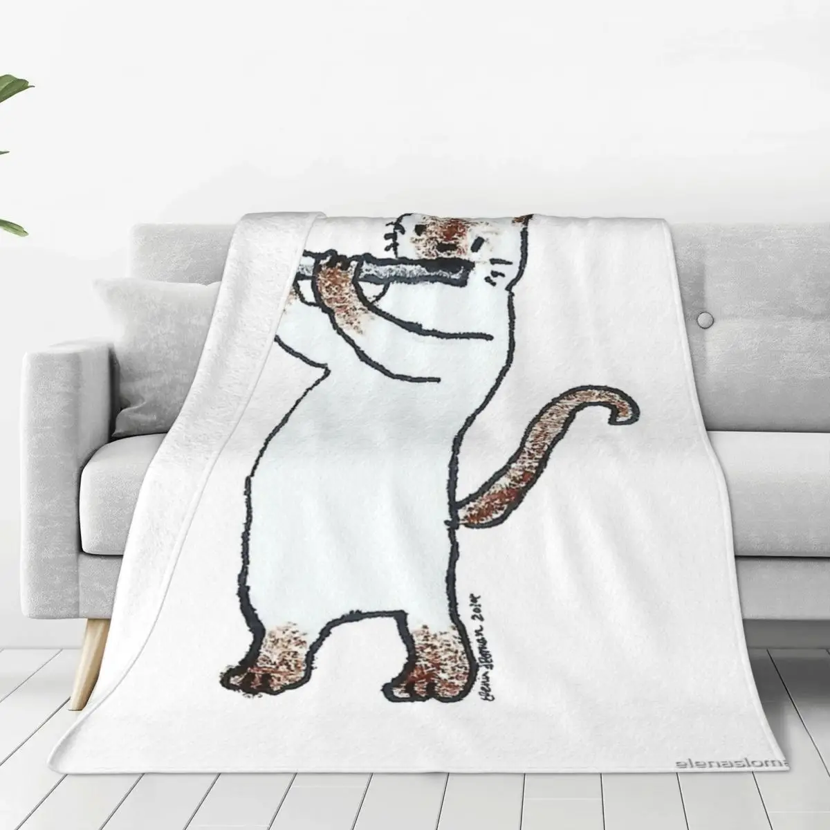 Meowtet Patootie Four Seasons Universal Blanket Campsites Can Be CoveredChristmas Present