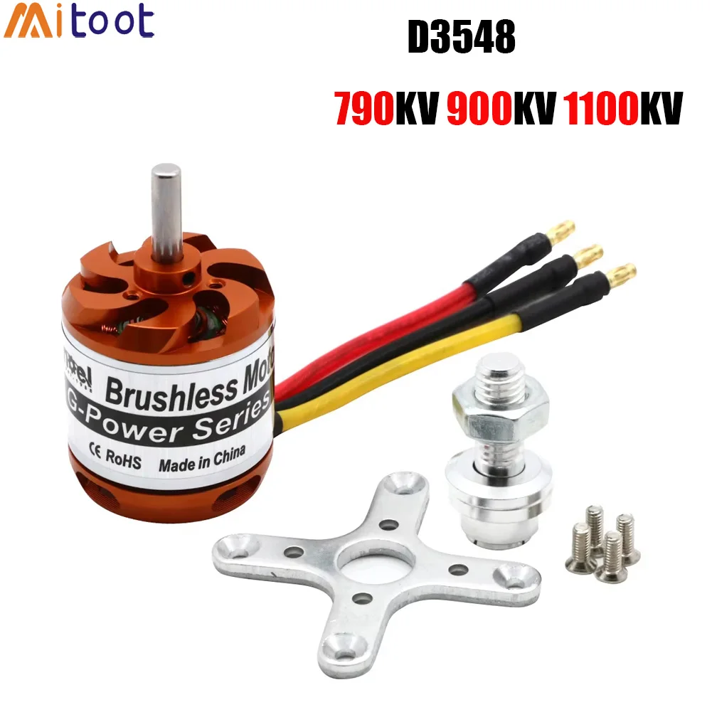 

Бесколлекторный двигатель D3548 3548 3-5S 1100KV 900KV 790KV для мини-мультикоптеров, радиоуправляемых самолетов и вертолетов