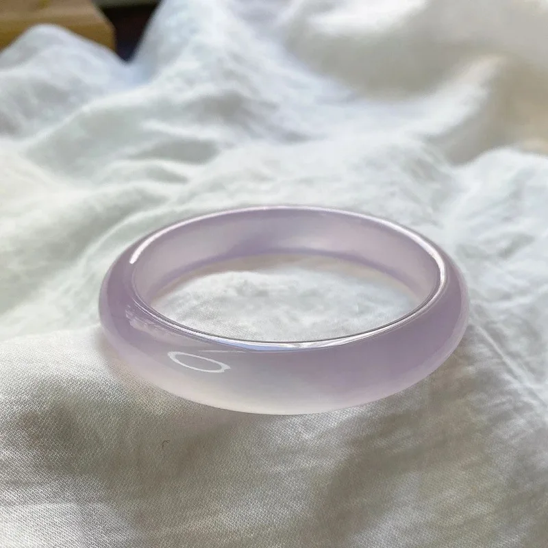 

New Natural High-ice Purple Agate, Elegant Temperament Jewelry