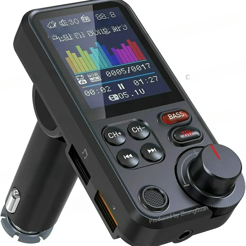 BT93 Car MP3 Player USB Flash Drive Lossless HIFI High and Low Bass Equalizer Music Car Bluetooth FM Transmitter