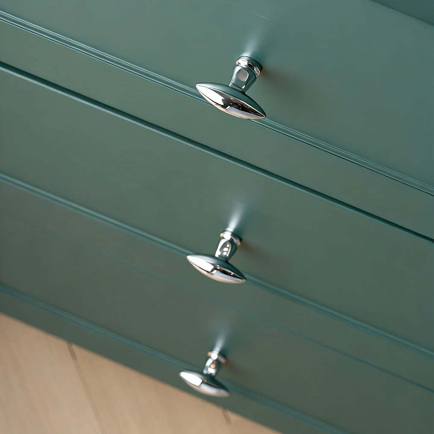 SAILANKA Brass Furniture Handles Bright silver T-bar Modern Nordic Minimalist Wardrobe Cabinet Pulls Single Hole