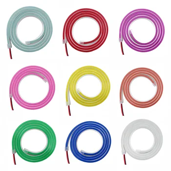 12V Led Strip Waterdicht 2835 120led/M Lint Led Neon Light Strip 12V IP67 Wit/Warm wit Rood Groen Blauw Roze Geel Led Tape