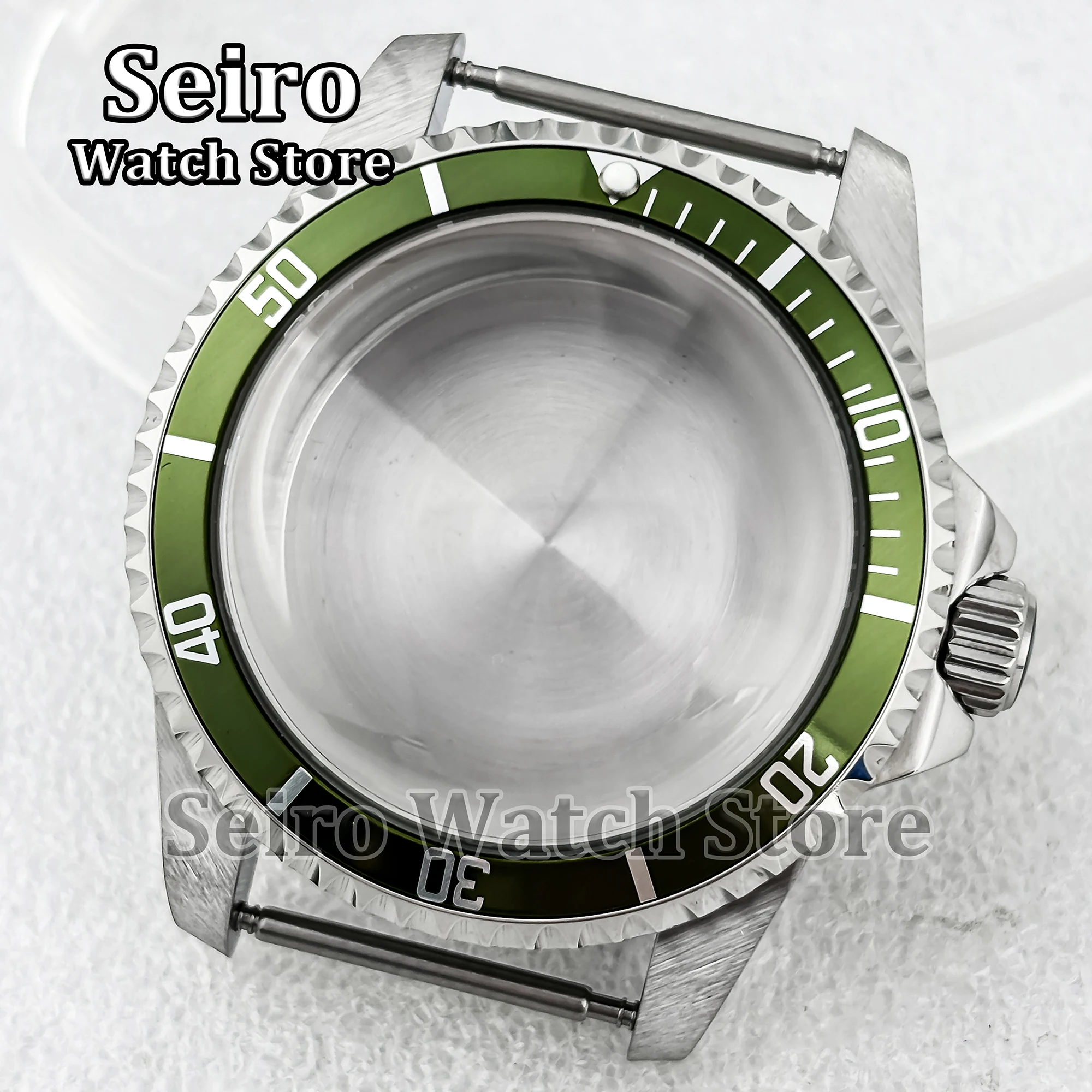 39MM NH35 Case Vintage Restro Stainless Steel Arcylic Bubble Glass 100M Waterproof Watch Parts for SUB NH36 Movement Accessories