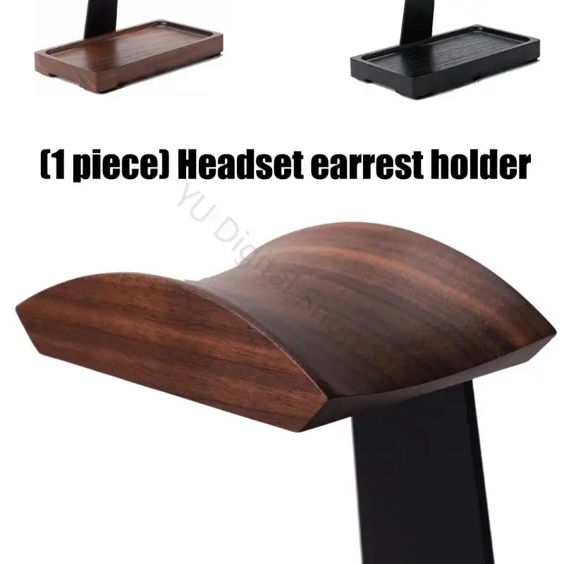 96BA Holzständerhalter für Headset-Display-Regal, Schreibtischaufhänger, Kopfhörerständer – Detail 10