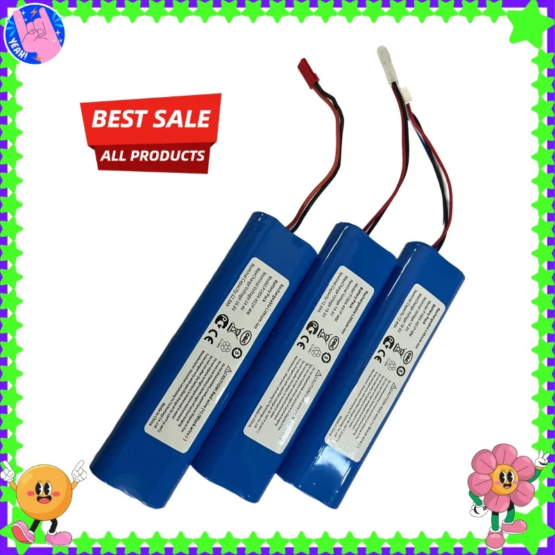 12800mAh 14.4V for Ecovacs Deebot Ozmo Li-ion 900 901 905 920 930 937 N8 N8 Pro Robot Vacuum Cleaner Battery Replacement Battery