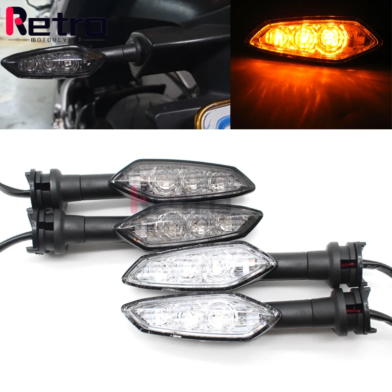 LED Turn Signal Indicator Light For YAMAHA FZ6 N/S/R FZ1N FZ1 Fazer FZ8 XJ6/Diversion/F TDM900 Motorcycle Indicator Spacers