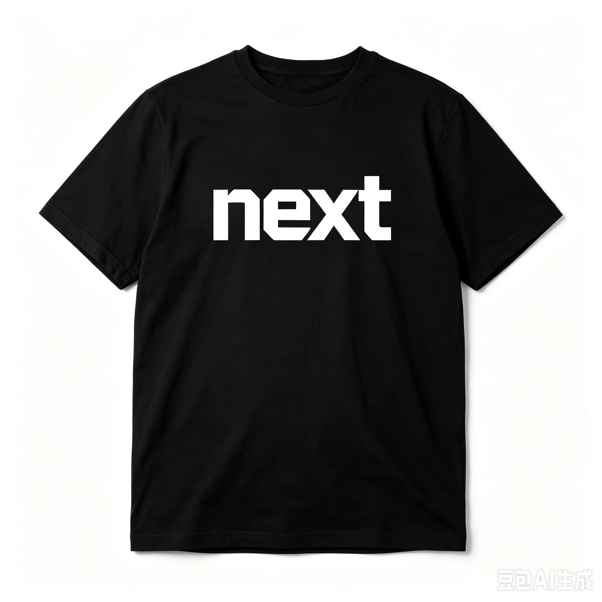 Men Next Letter Print T‑Shirt Simple Text Graphic Casual Short Sleeve Streetwear Tops