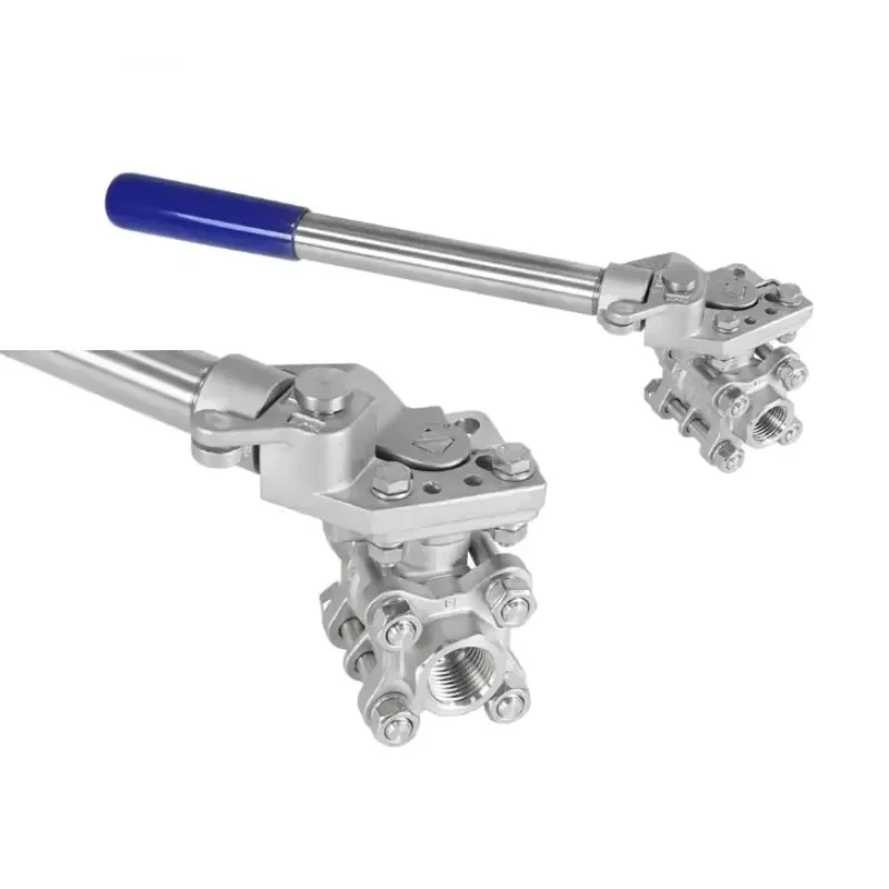 FURUI Stainless Steel 304 DN25 Manual Ball Valve Deadman Handle Lever 3pc Full Bore Thread End Spring Return OEM Customizable