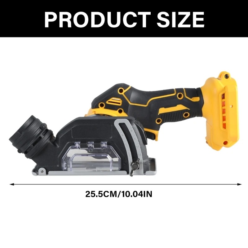 Máy mài góc mini 20V, Máy mài làm đầy để cắt kim cương, Công cụ điện không dây Động cơ không chổi than 20000 vòng / phút