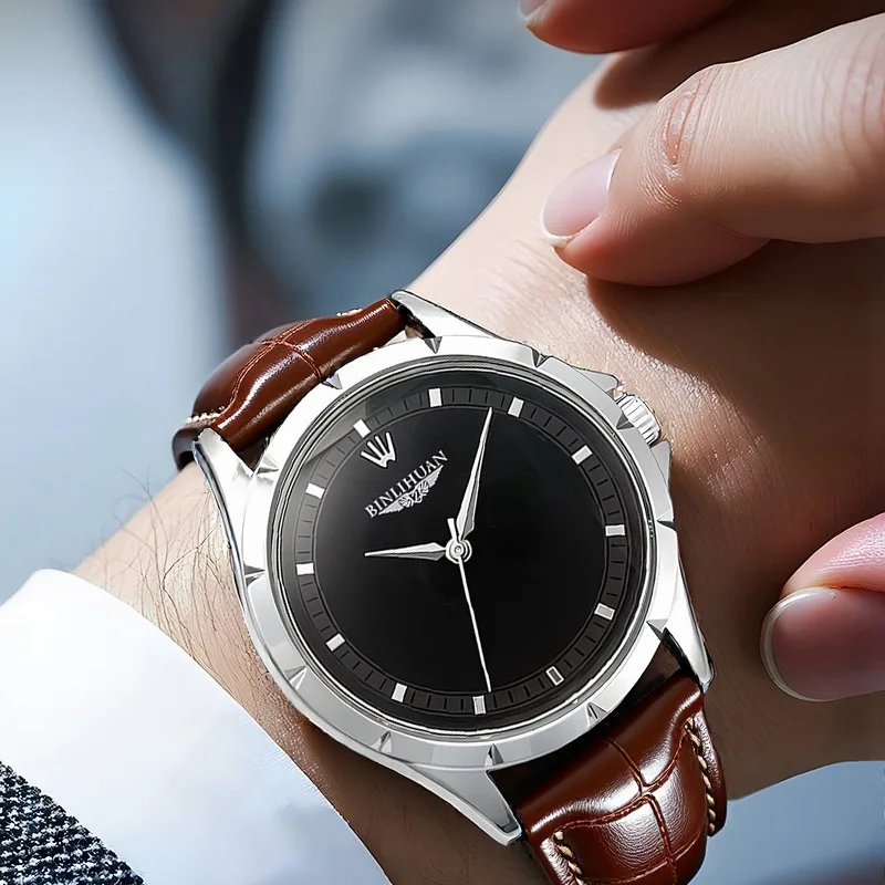 New Fashion Luxury Man Leather Watch Men Business Sport Quartz Watches Male Students High Quality Wristwatches Gift Reloj Hombre