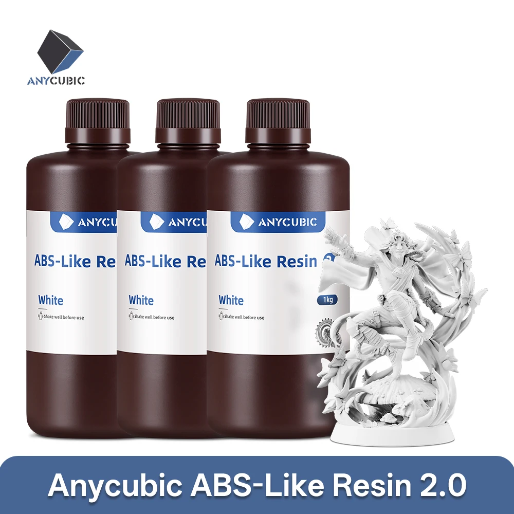 

Anycubic 3KG 2.0 ABS-Like Resin 3D Printer Photopolymer Resin Higher Toughness & Resilience Fast Curing High Precision Resin