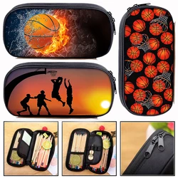 Cool Basketball Printing Pencil Case Pencil Bags Boys Stationary Cosmetic Bags Kids Pen Box Children School Supplies Bag Gift