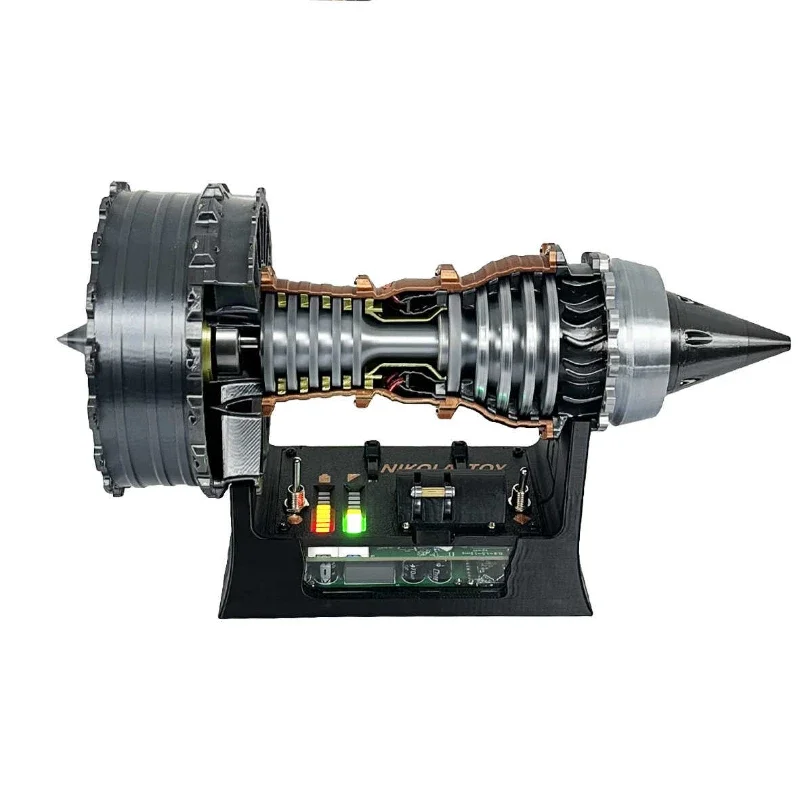 TR 900 Turbofan Engine Model Brushless Motor Fan Electric Reverse Thrust Function PLA 3D Printing Process Model Toy