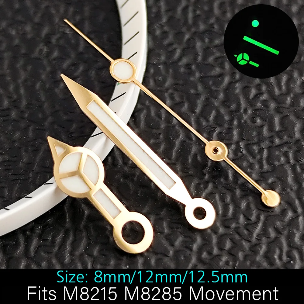 Uhrzeiger, grün/blau, leuchtende Zeiger, passend für NH35/ETA2824/Miyota8285, Uhrwerk-Zubehör, Armbanduhrenteile für Herren, NH35-Zeiger