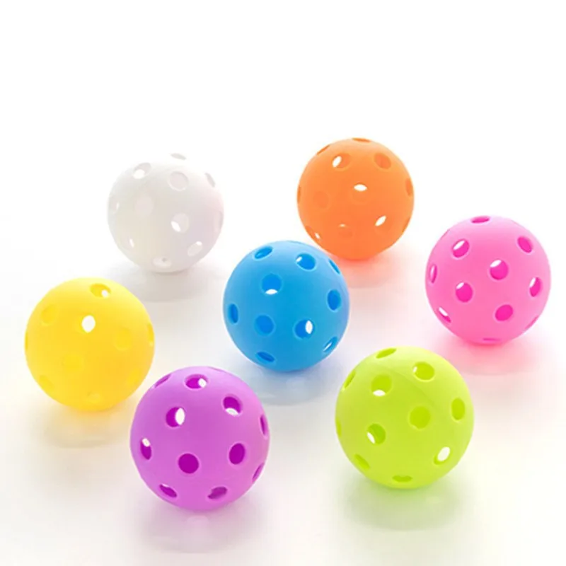 12PCS,74mm Standard Size 40 Holes Pickleballs, One-Piece Rotomolded Matte PE Hollow Wiffle Balls for Outdoor Sports Training