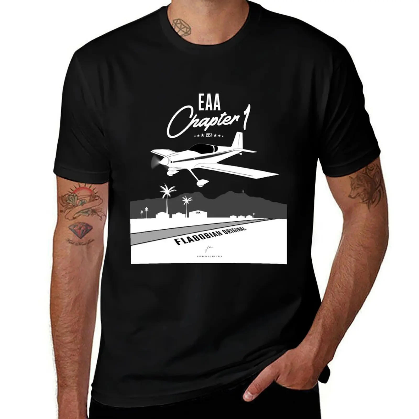 

EAA Chapter 1 - RV7 T-Shirt man t shirts for men casual funny t shirts dark humor men t shirt cotton 100% T-shirt