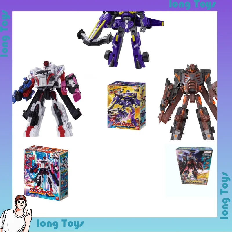 

Original Bandai Bakuage Sentai Boonboomger Super Sentai DX Soaring Mach Transforming Toy Robot Action Figure Model Toy Boy Gift