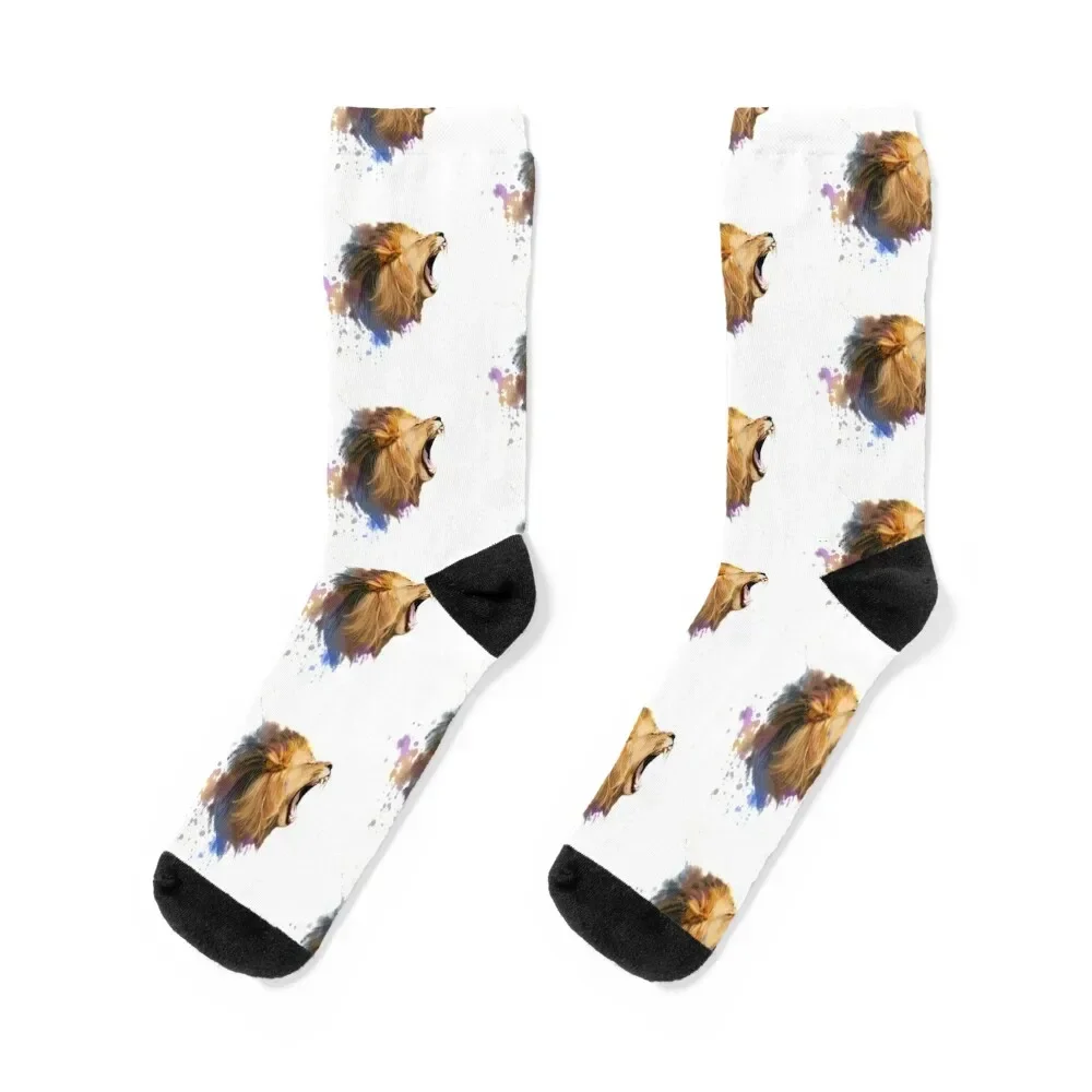 

roaring lion Socks new year golf Stockings compression compression Women Socks Men's