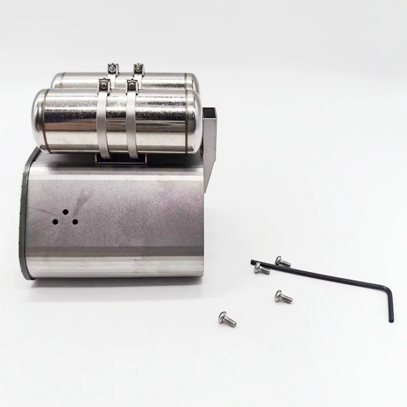 Scaleclub model 1/14 For MAN F2000 Metal Exhaust Box For Tamiya Lesu Oka For Scania Man Rc Truck Trailer Tipper rc accessories
