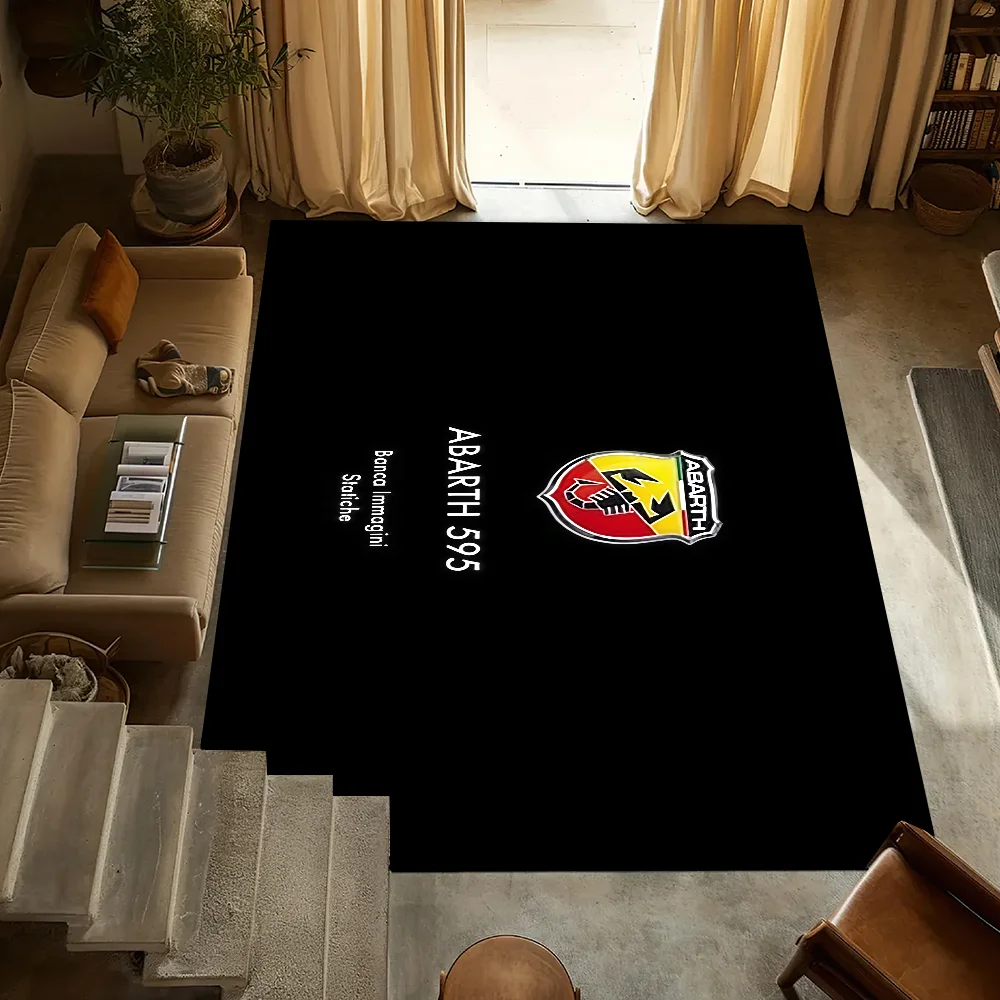 

small carpet Anti-Slip Kitchen Bedroom Handmade Tufted Rug A-Abarth-Cars Carpet Living Room Entrance Decoration