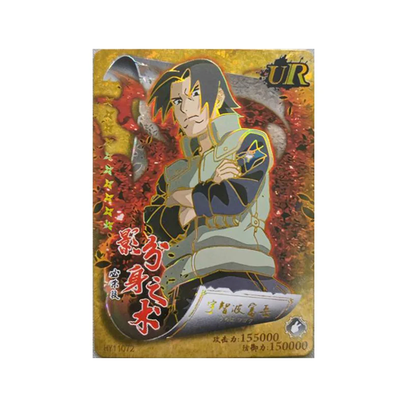 Anime NARUTO Rare UR Refraction Foil Fuu Kimimaro Senju Tobirama Uchiha Fugaku Toys for boys Collectible Cards Birthday Present