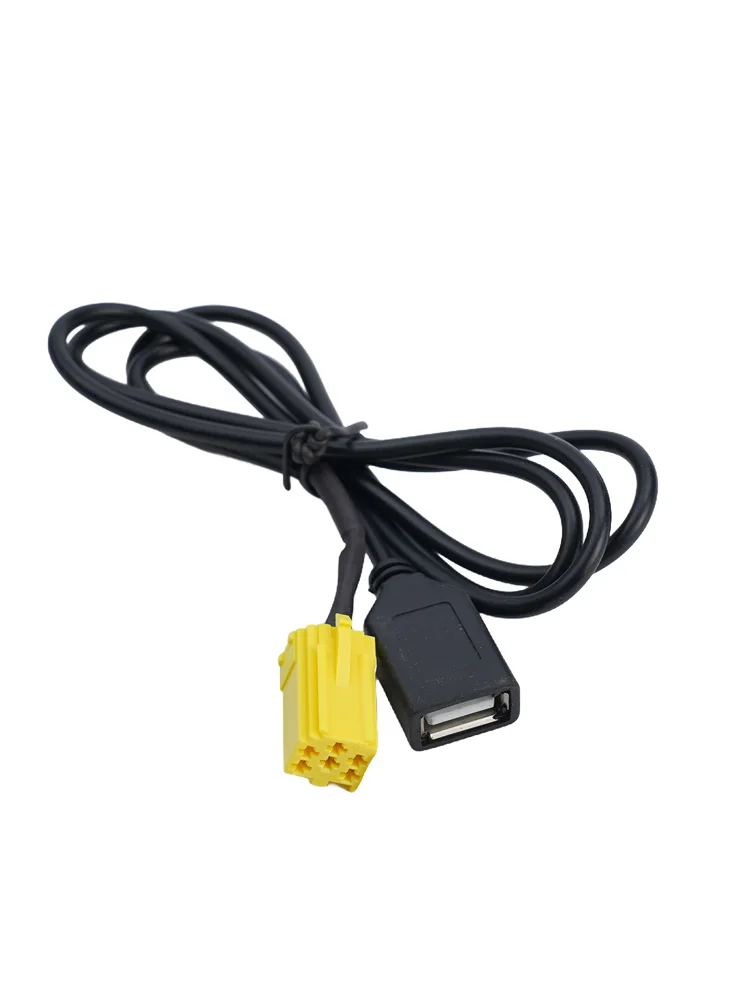 AUX Audio Connection Six Pin to USB for Cars Including For Fiat Grande Punto Models from Year 2007 to Year 2024