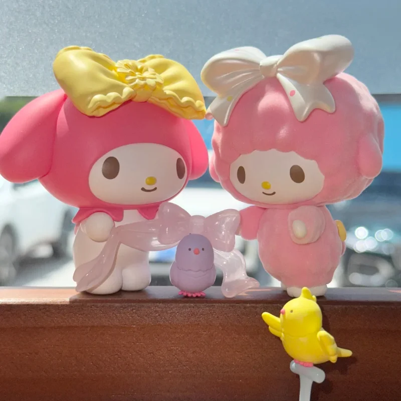 

Подлинная Funism My Melody & My Sweet Piano Bird Encounter Series, плюшевая глухая коробка, кавайная аниме-фигурка, модель, настольный подарок