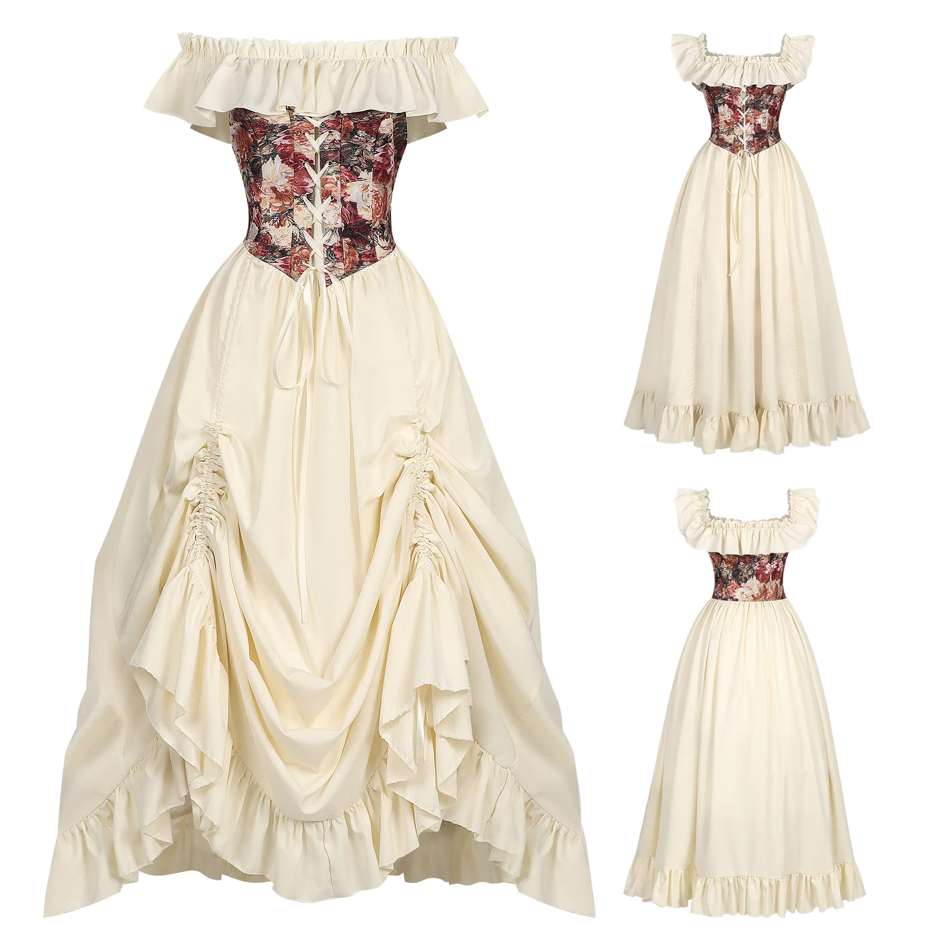 Medieval Renaissance Corset Dr - Victorian Women'S Formal Wear ulasan dan harga