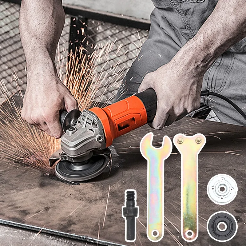 5 في 1 الحفر الكهربائية تحويل زاوية طاحونة المعادن ربط قضيب مجموعة DIY الحفر تحويل قضيب اليد الحفر زاوية طاحونة أداة مجموعة #4