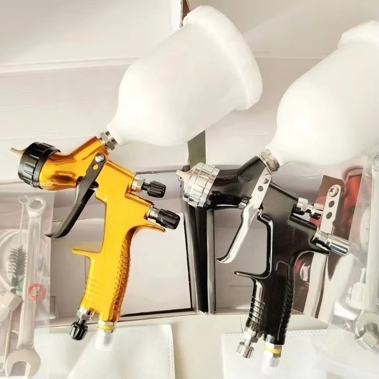 1.2 1.3 1.4 1.8 HVLP Auto Spray Paint Gun 1.3mm Good Quality Automotive Refinishing air Pneumatic Car Paint Spray Gun