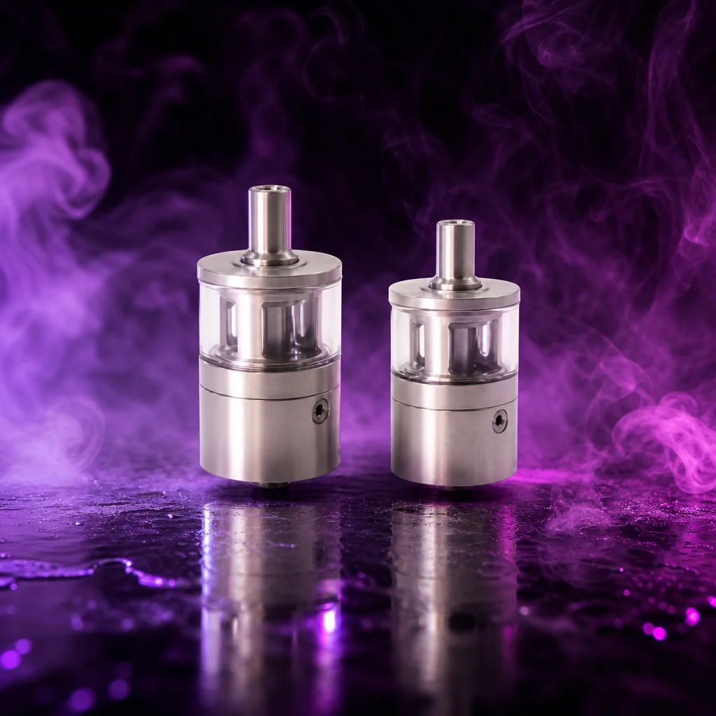 

Wolfcool Vape Picatinny MTL RTA 3ml Rebuildable Tank - 22mm 316SS Glass Atomizer for MTL Vaping