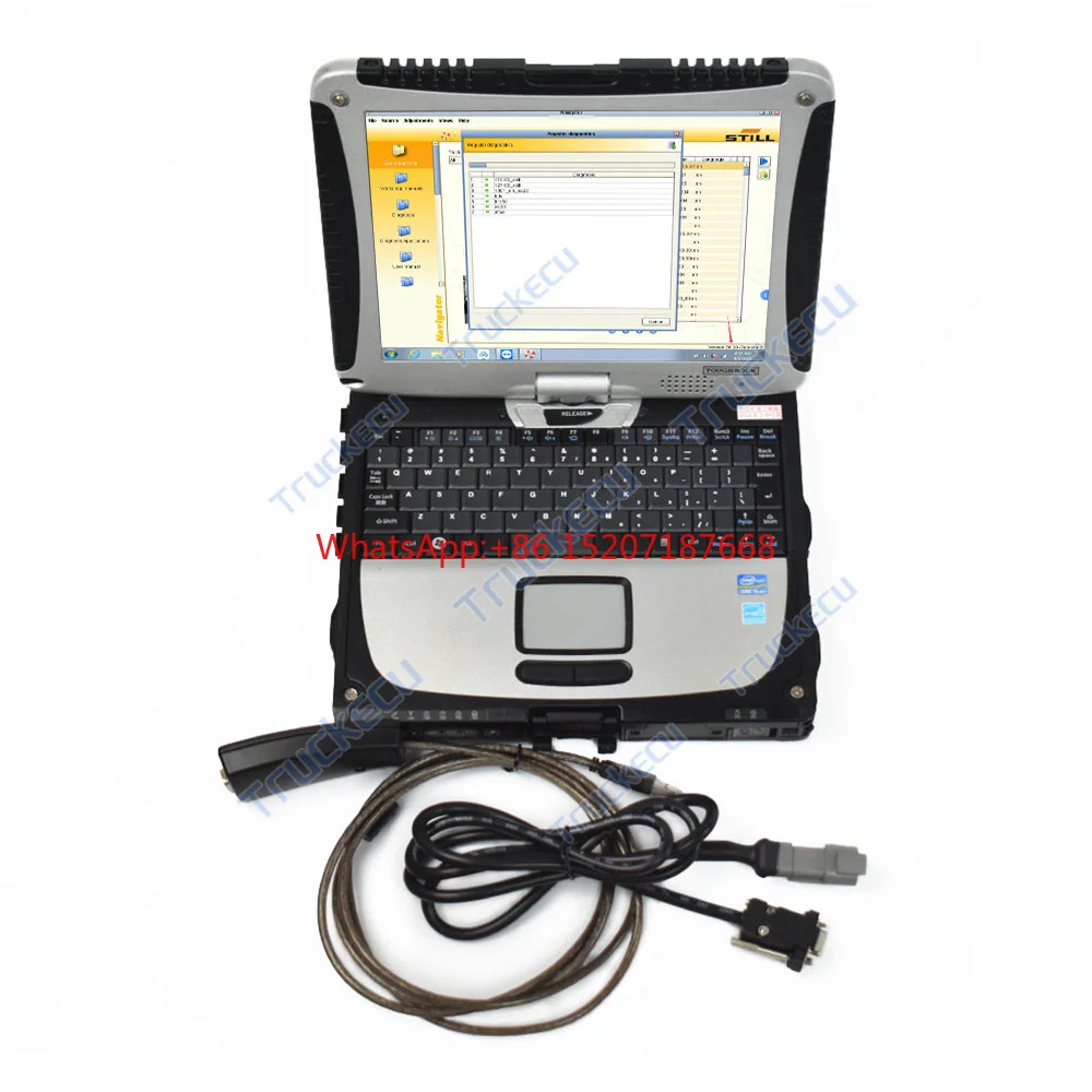 Diagnostic scanner tool Thoughbook cf19 laptop Yale Hyster PC Service Tool Ifak CAN USB Interface hyster yale V5.3