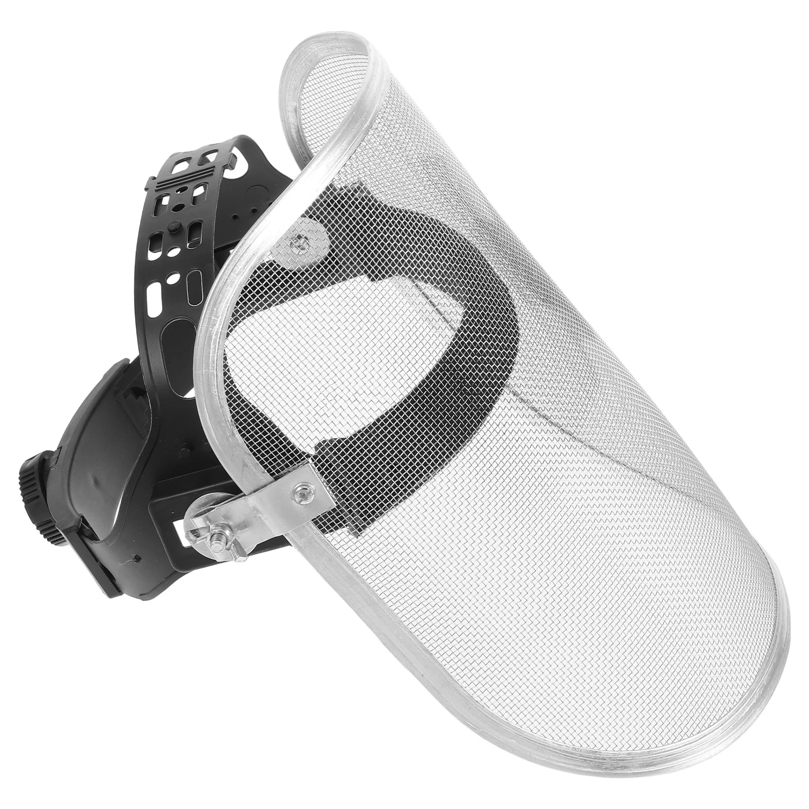 قناع شبكي للوجه مقاوم للانفجار من الفولاذ المقاوم للصدأ، عصابة رأس قابلة للتعديل لتشذيب العشب والبستنة، قناع سلك أمان للغابات #6