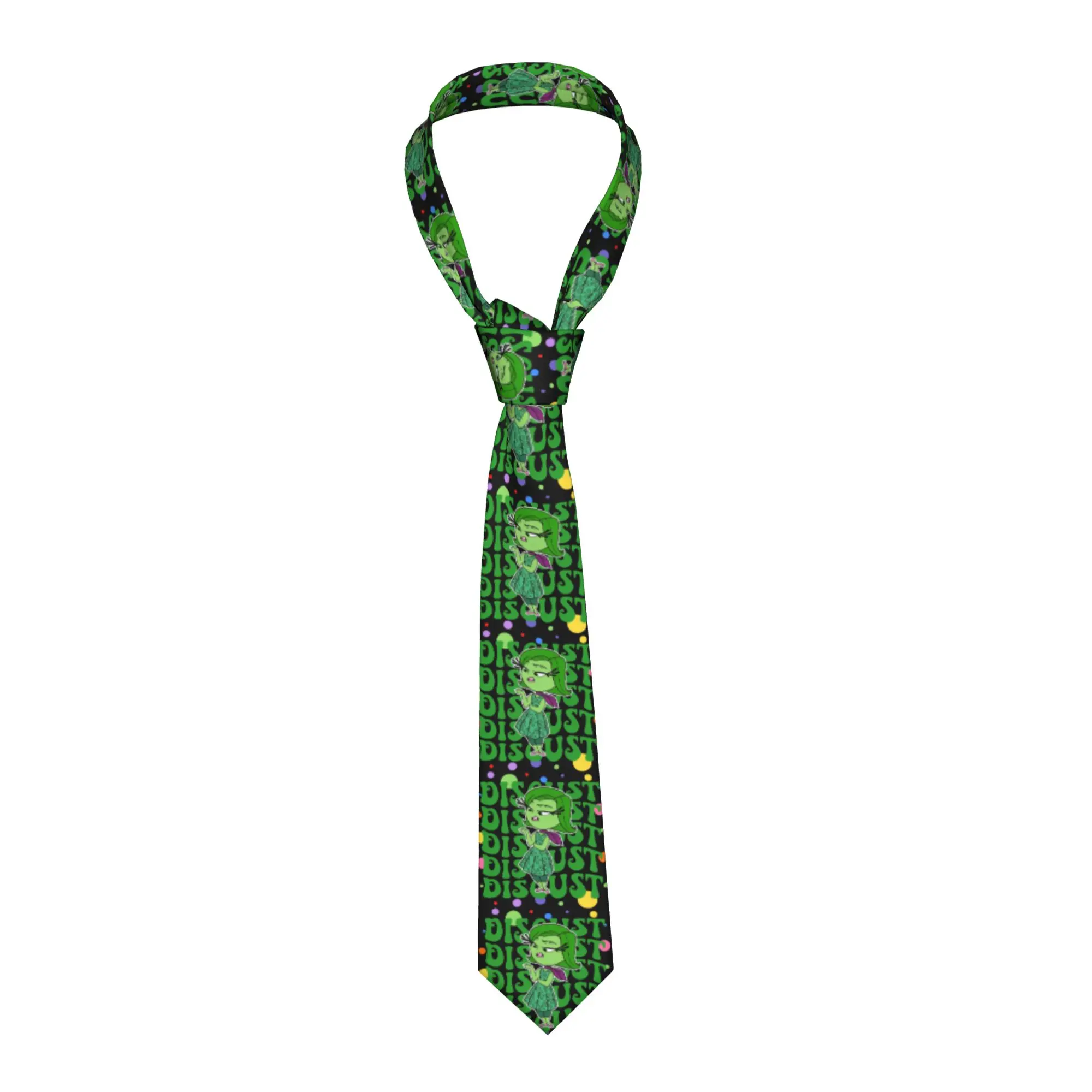 

Классический галстук «Внутри-внеш» с персонажем DISGUST, мужской, на заказ, шелковый, аниме, для офиса