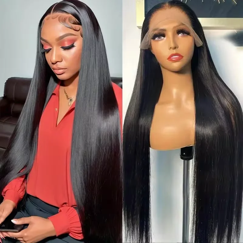 Gabrielle Straight Lace Front Wigs Human Hair Brazilian 13x6 13x4 360 Lace Frontal Human Hair Wigs For Women Natural Black