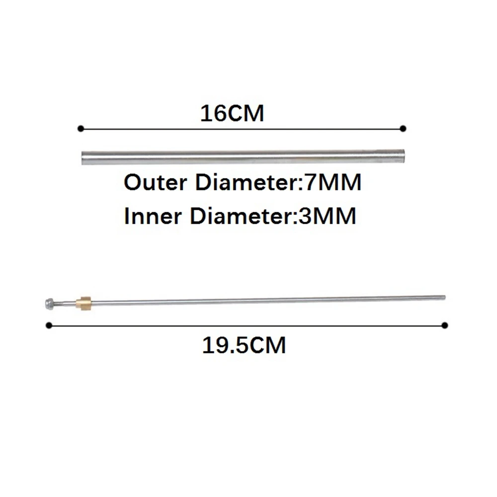 Conjunto de tubo de aço 3mm eixo de navio para feilun ft012 2.4g sem escova rc barco sobressalente