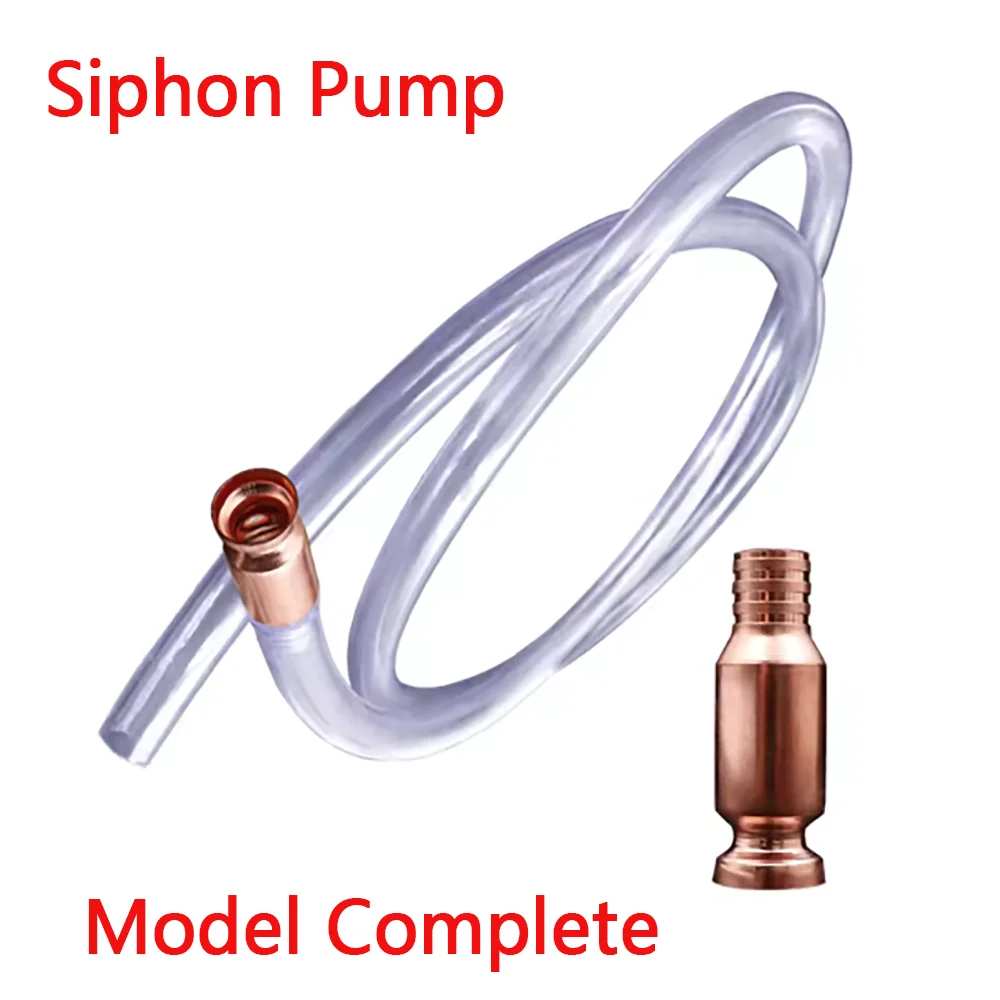 

Red Copper Siphon Gas Siphon Pump Fuel Water Shaker Siphon Water Oil Transfer Petrol Liquid Manual Pump Syphon Fuel Saver Pump