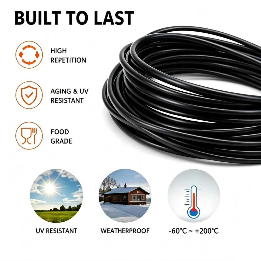 Black Fo Grade Transparent Silicone Hose  0.3 0.5 0.6 0.8 1 1.2 1.8  2 3 4 5 mm Flexible Nontoxic Silicone Capillary Tube